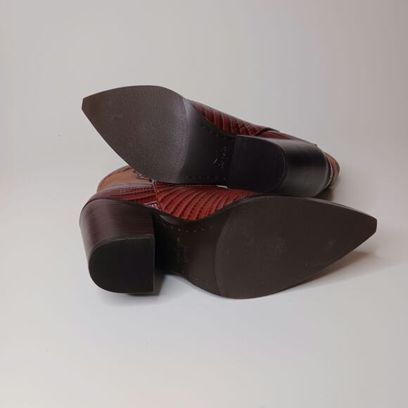 Marc Fisher Gona western Bootie, Leather upper, Women's size 8M - Picture 8 of 12